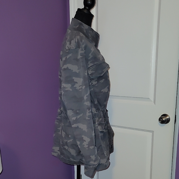 Lane Bryant Light Green Camo Utility Jacket Sz: 18/20 - Picture 2 of 7
